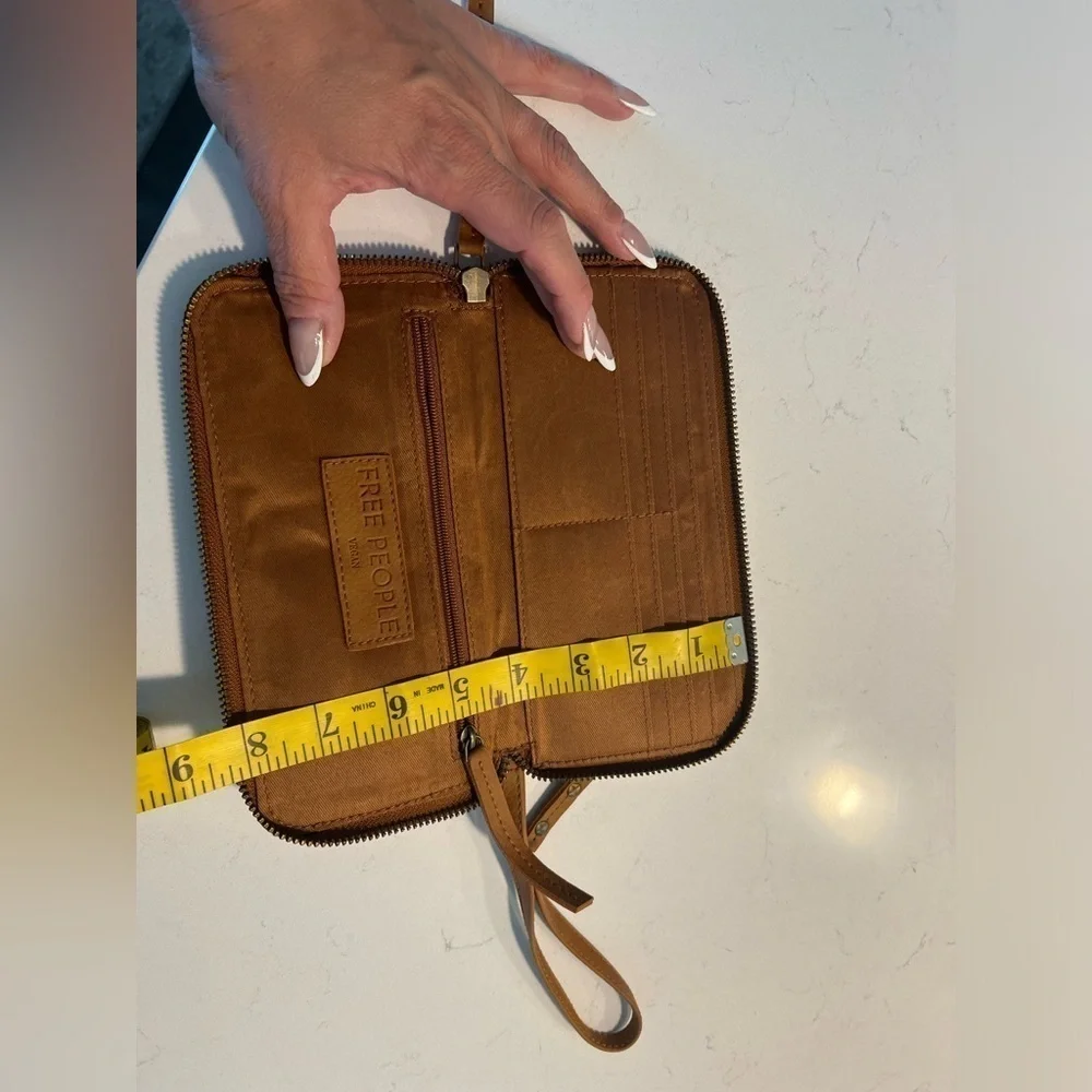 NWT Free People Vegan Leather Wristlet